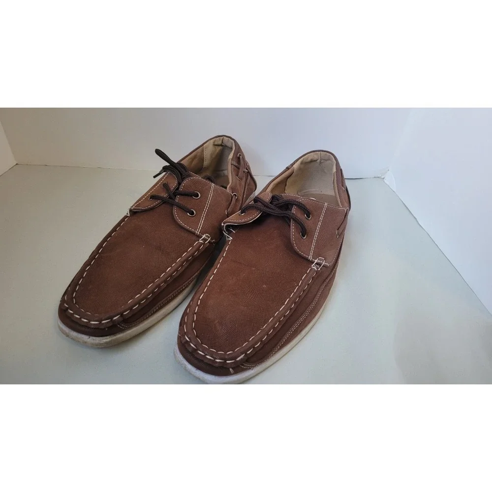 Miko Lotti Mens Classic‎ Boat Deck Shoes Brown Lace Up HM2597 Size 11 Summer